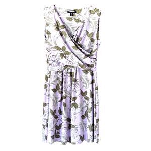 Womens Lands End Casual Dress Small S Wrap Midi Knee